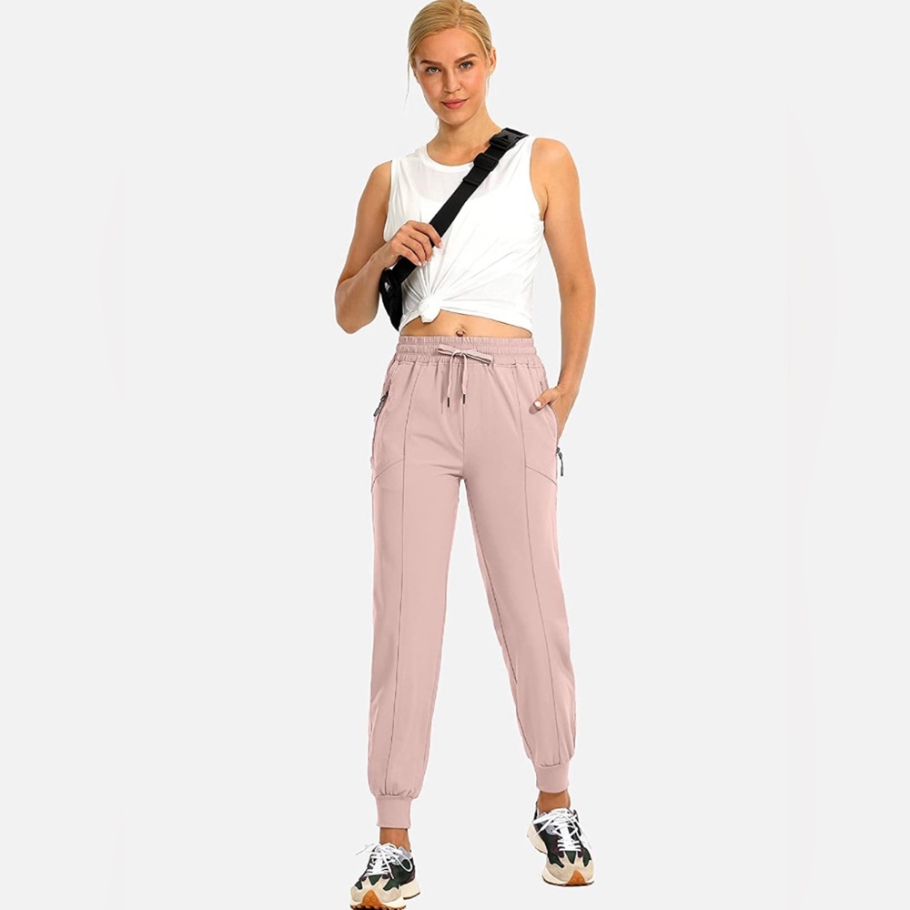 Soothfeel Women's Lightweight Joggers with pockets and Elastic Waist, Size S